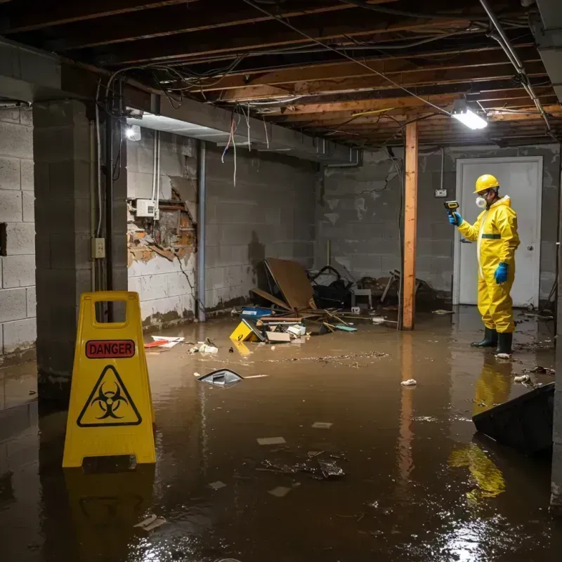 Flooded Basement Electrical Hazard in Hueytown, AL Property